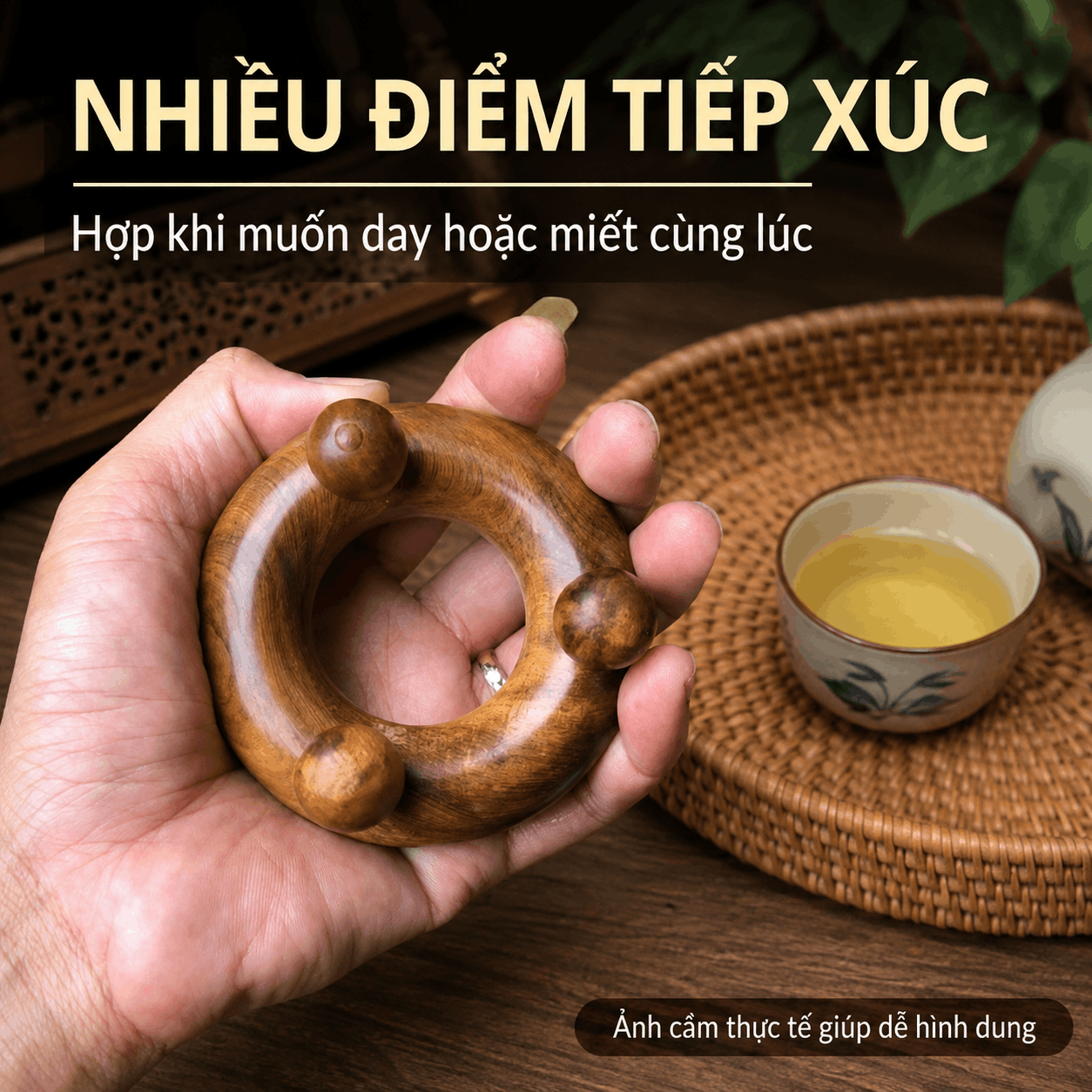 Dụng Cụ Bấm Huyệt Bằng Gỗ