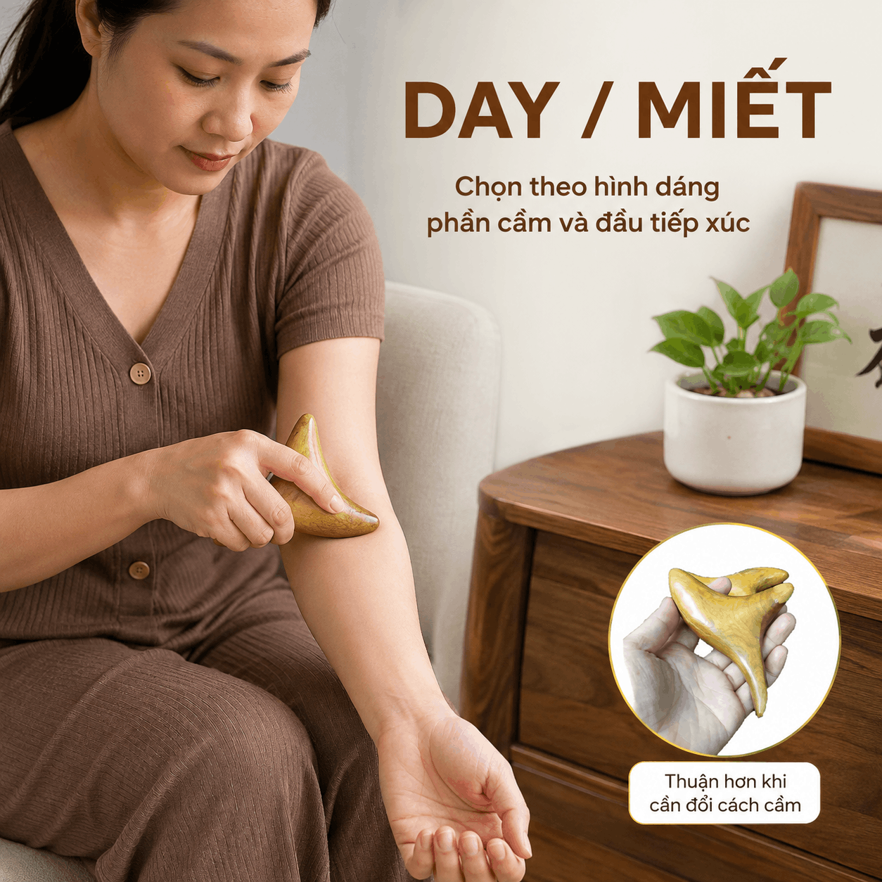 Dụng Cụ Bấm Huyệt Bằng Gỗ