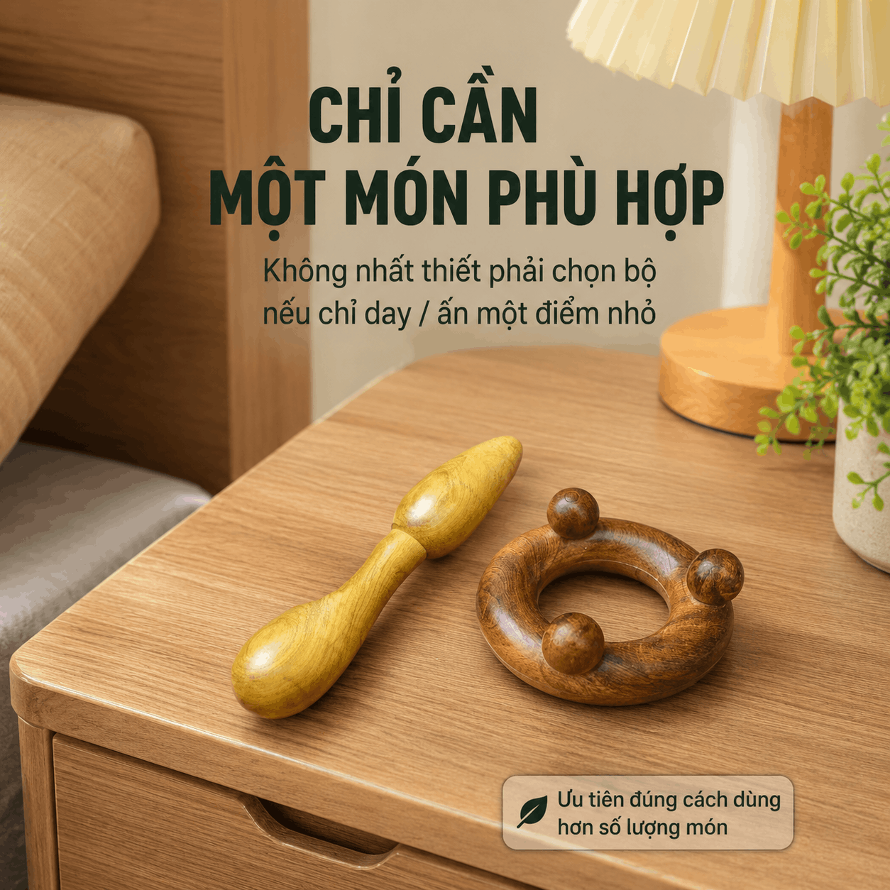 Dụng Cụ Bấm Huyệt Bằng Gỗ