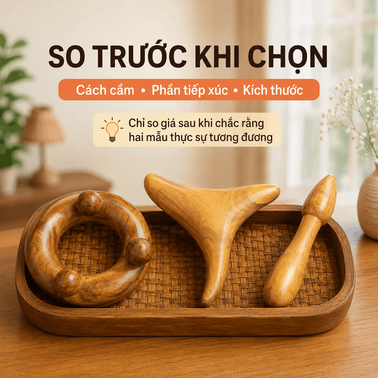 Dụng Cụ Bấm Huyệt Bằng Gỗ