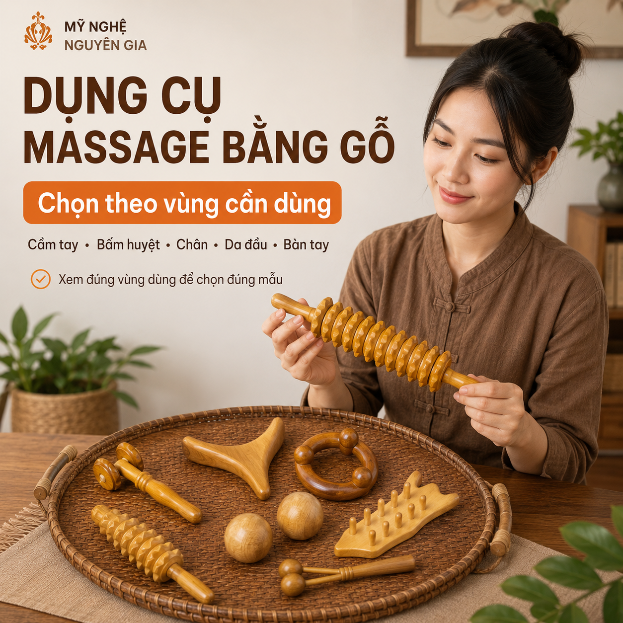 Dụng Cụ Massage Bằng Gỗ