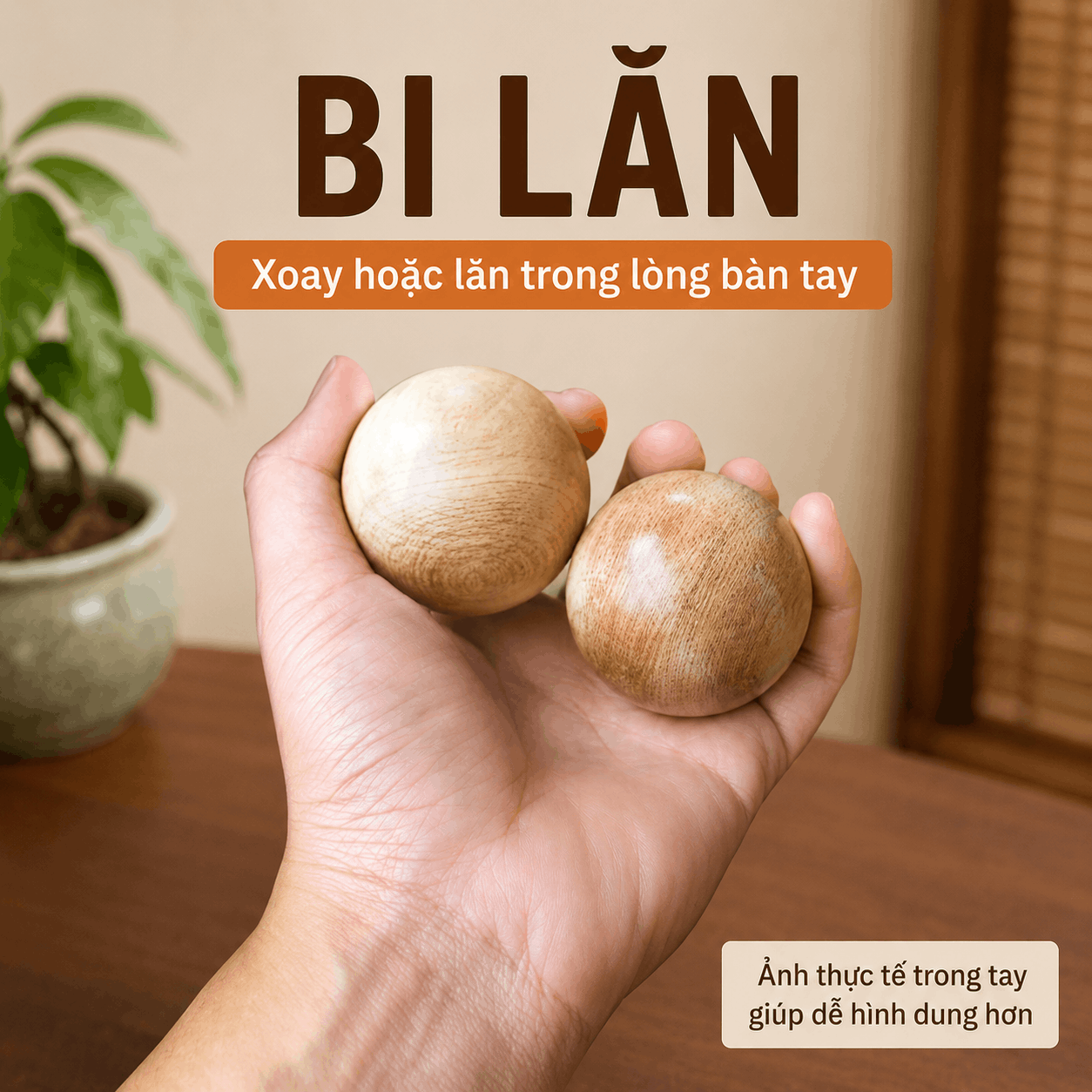 Dụng Cụ Massage Cầm Tay Bằng Gỗ