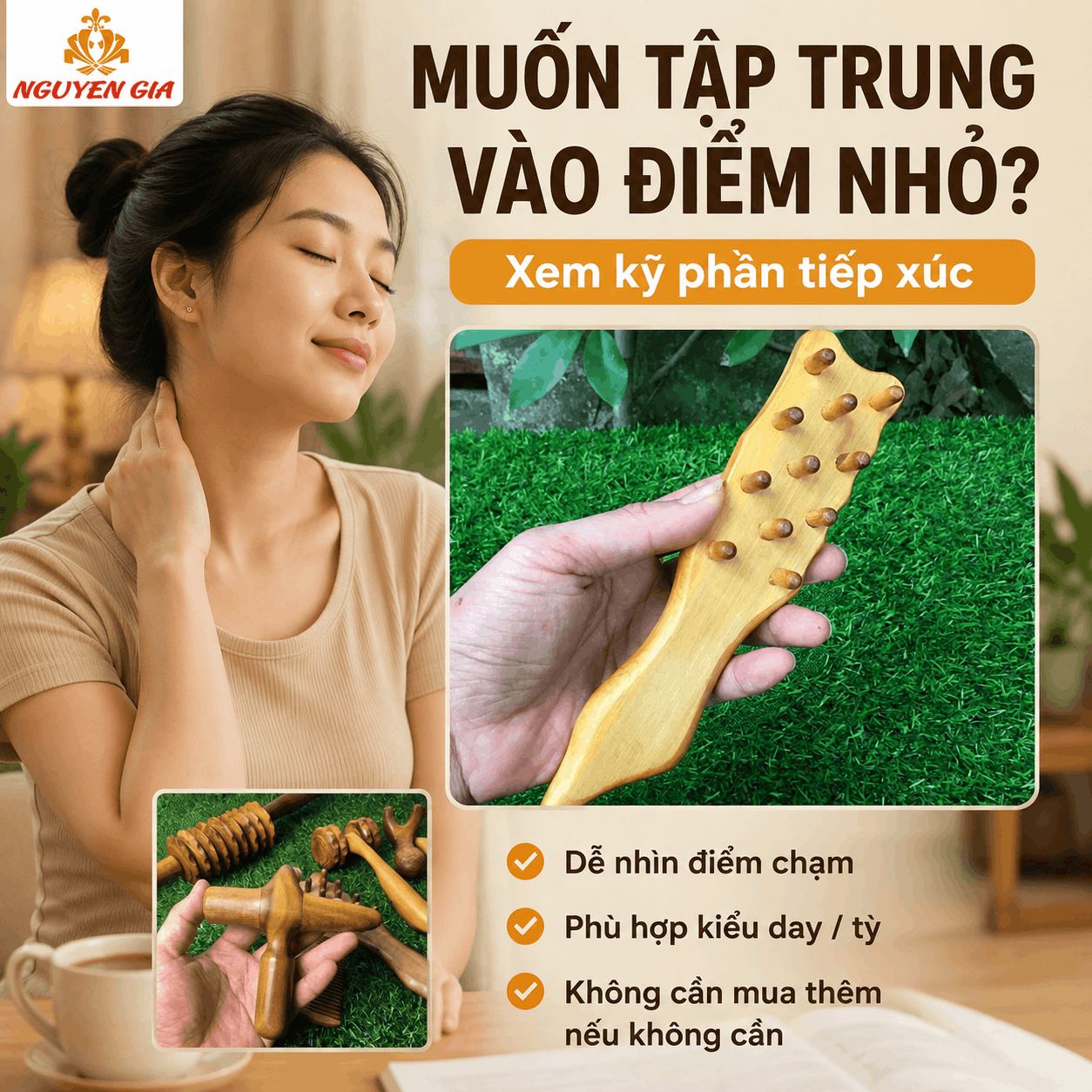 Dụng Cụ Massage Cổ Vai G&aacute;y Bằng Gỗ &ndash; Chọn Loại N&agrave;o?