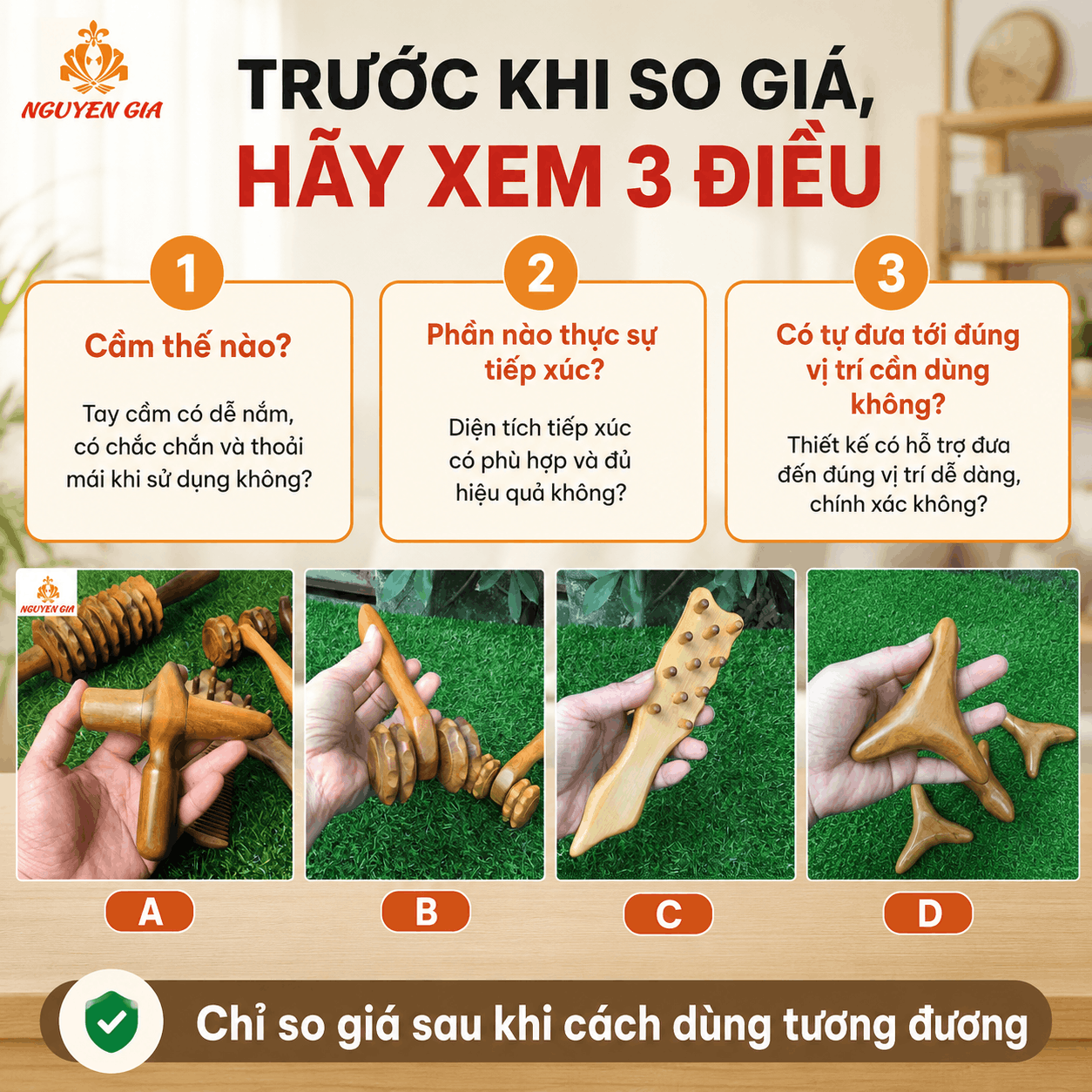 Dụng Cụ Massage Cổ Vai G&aacute;y Bằng Gỗ &ndash; Chọn Loại N&agrave;o?