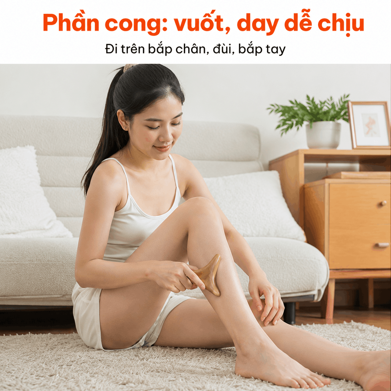 Dụng Cụ Massage Gỗ Bách Xanh Hình Chim Én – Day Ấn, Miết Vuốt