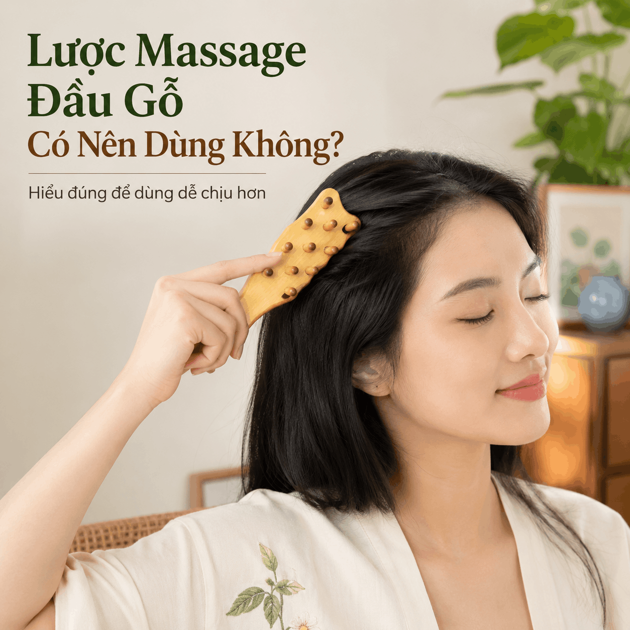 Lược Massage Đầu Gỗ C&oacute; N&ecirc;n D&ugrave;ng Kh&ocirc;ng?