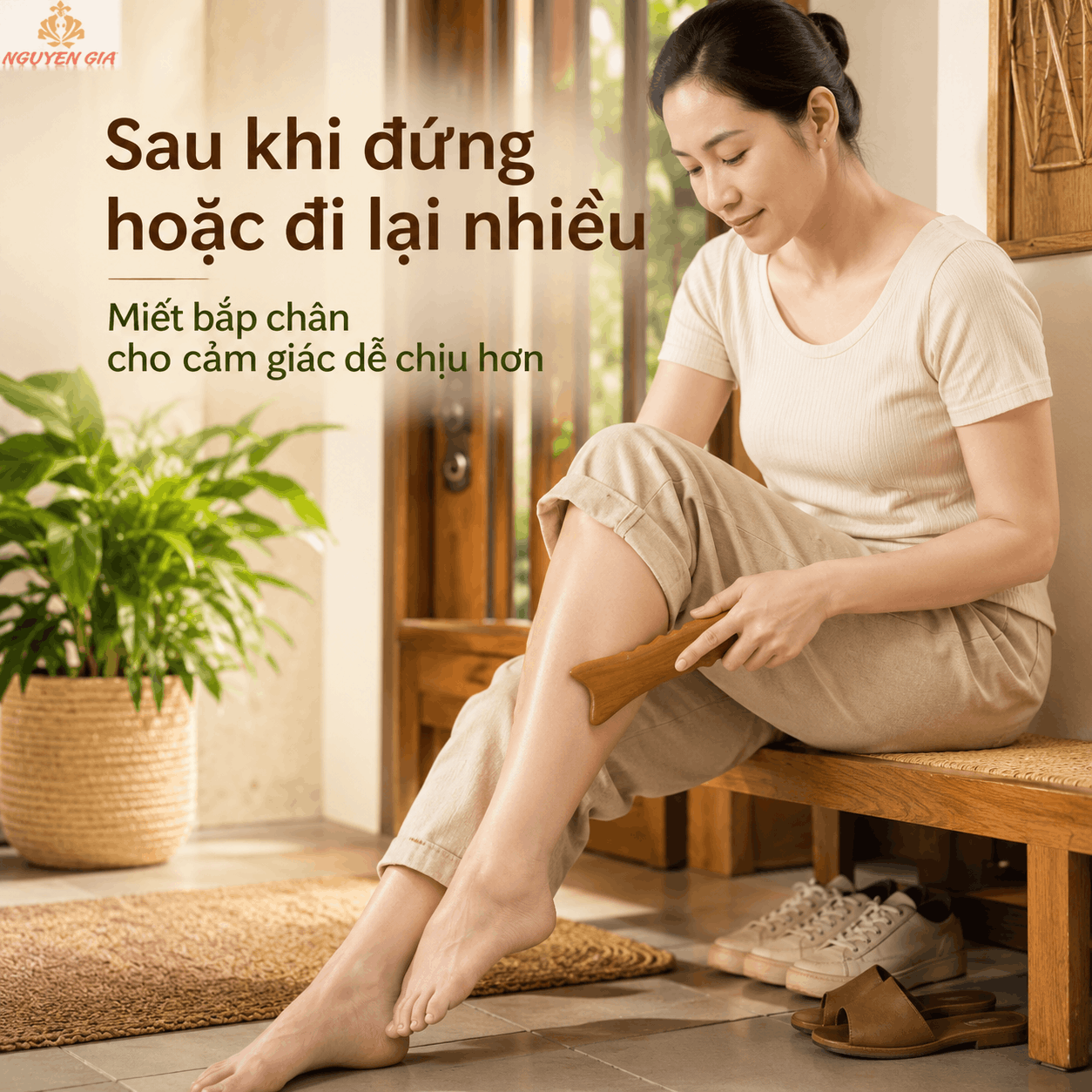 Miếng Cạo Gió Gỗ Bách Xanh Hình Cá - Miết Cho Vùng Căng Nặng Dễ Chịu Hơn