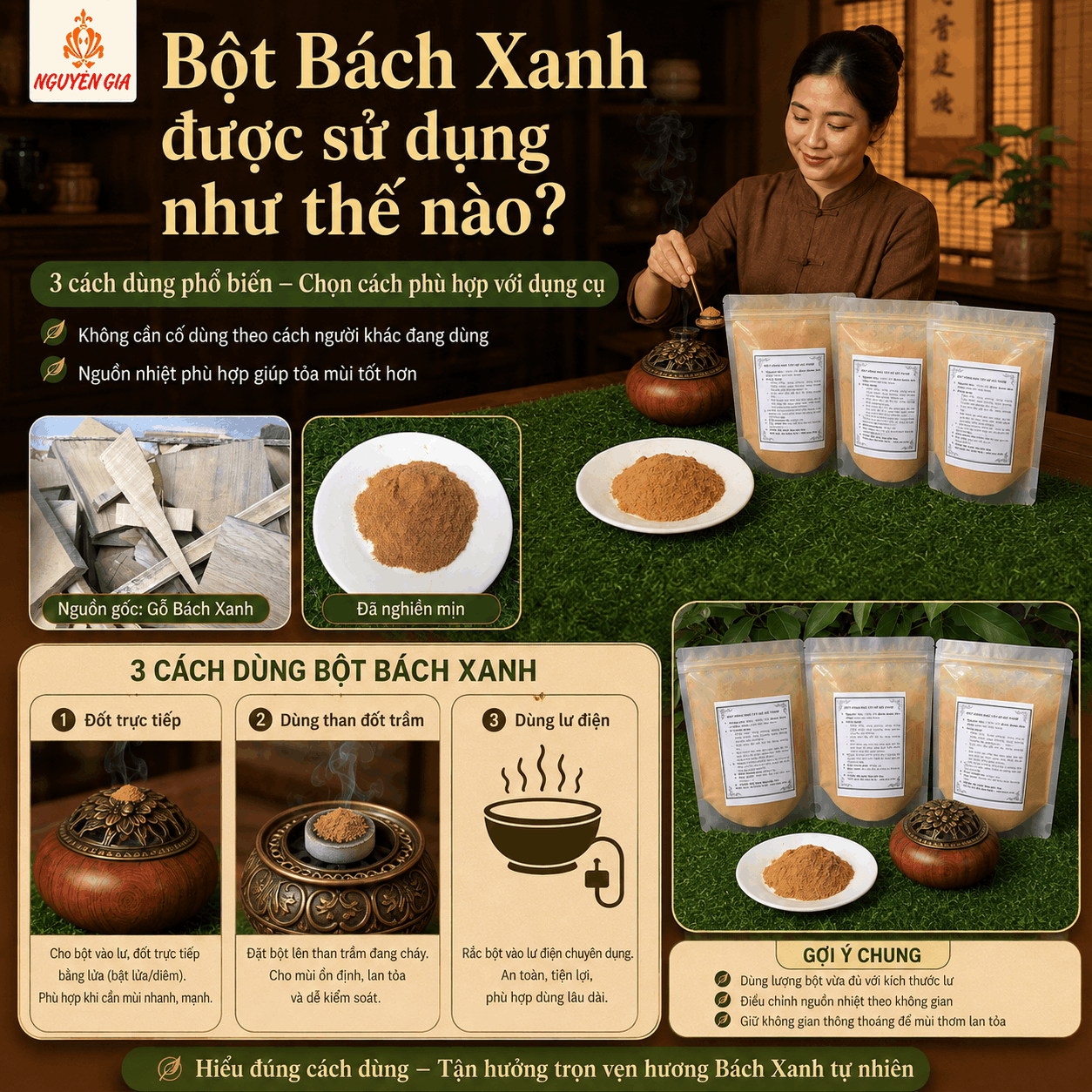 Bột B&aacute;ch Xanh L&agrave; G&igrave;? M&ugrave;i V&agrave; C&aacute;ch Sử Dụng Cơ Bản