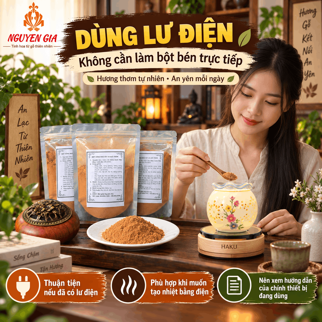 Bột Xông Gỗ Nên Đốt Trực Tiếp, Dùng Than Hay Lư Điện?