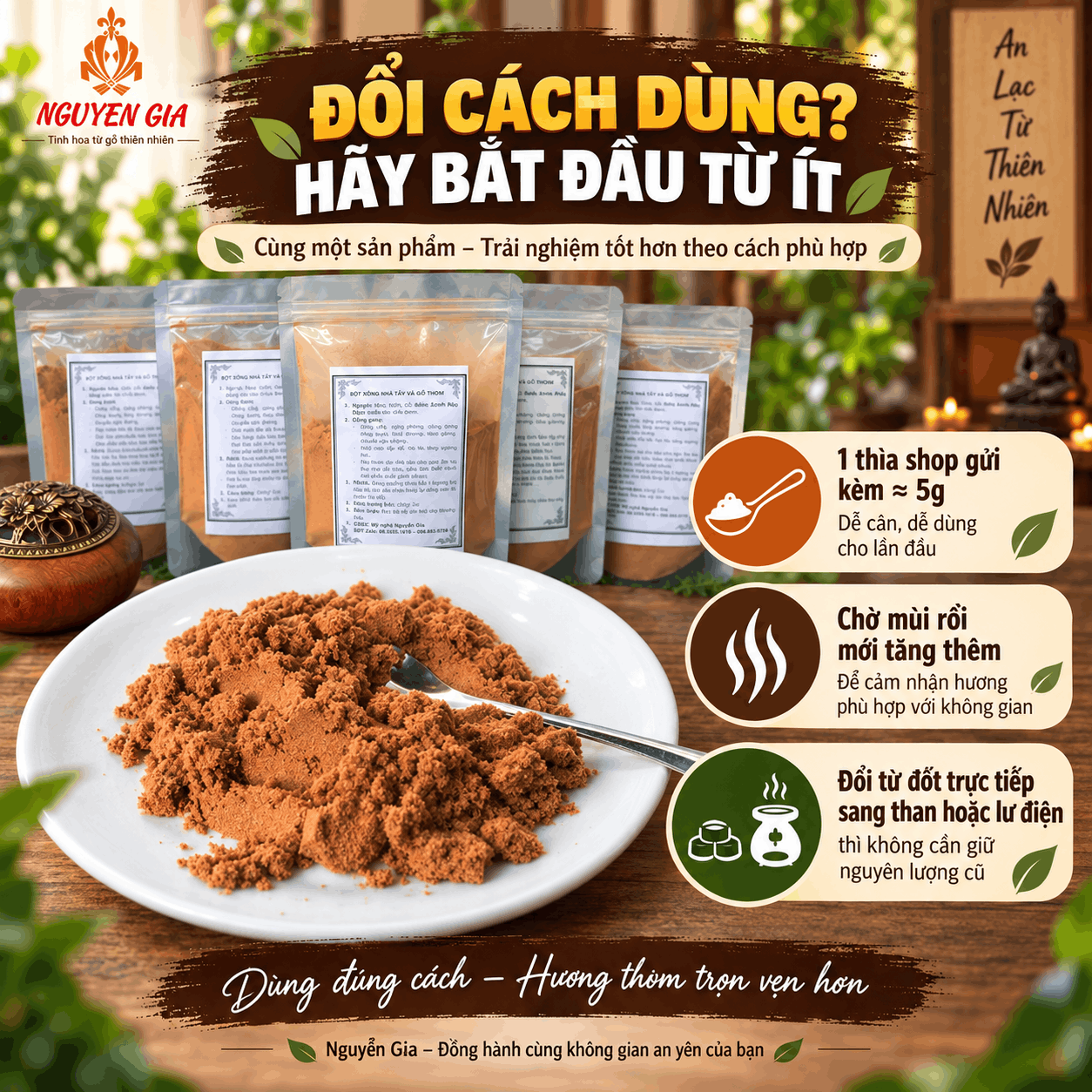 Bột Xông Gỗ Nên Đốt Trực Tiếp, Dùng Than Hay Lư Điện?