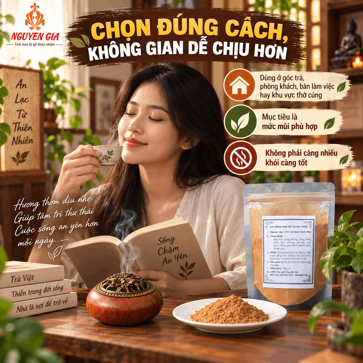 Bột Xông Gỗ Nên Đốt Trực Tiếp, Dùng Than Hay Lư Điện?