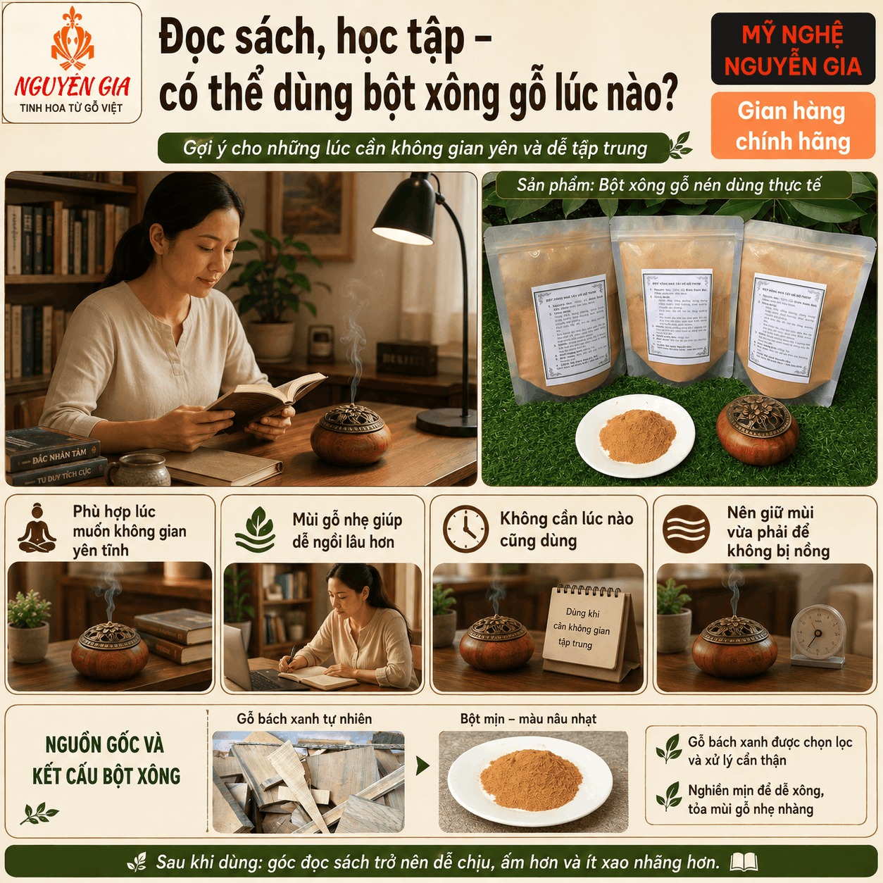 Bột X&ocirc;ng Gỗ N&ecirc;n D&ugrave;ng L&uacute;c N&agrave;o V&agrave; Ở Đ&acirc;u?