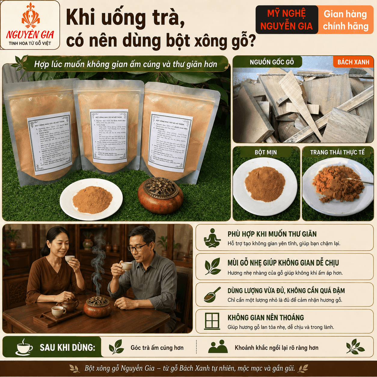 Bột X&ocirc;ng Gỗ N&ecirc;n D&ugrave;ng L&uacute;c N&agrave;o V&agrave; Ở Đ&acirc;u?
