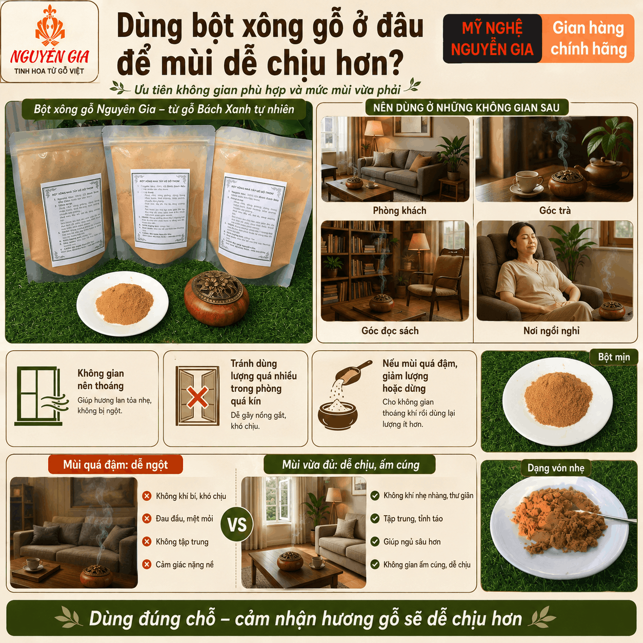 Bột X&ocirc;ng Gỗ N&ecirc;n D&ugrave;ng L&uacute;c N&agrave;o V&agrave; Ở Đ&acirc;u?