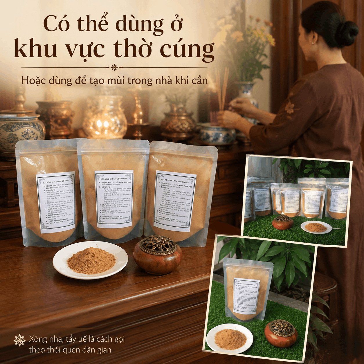 Bột Bách Xanh 200g – Tự Lựa Gỗ, Tự Nghiền