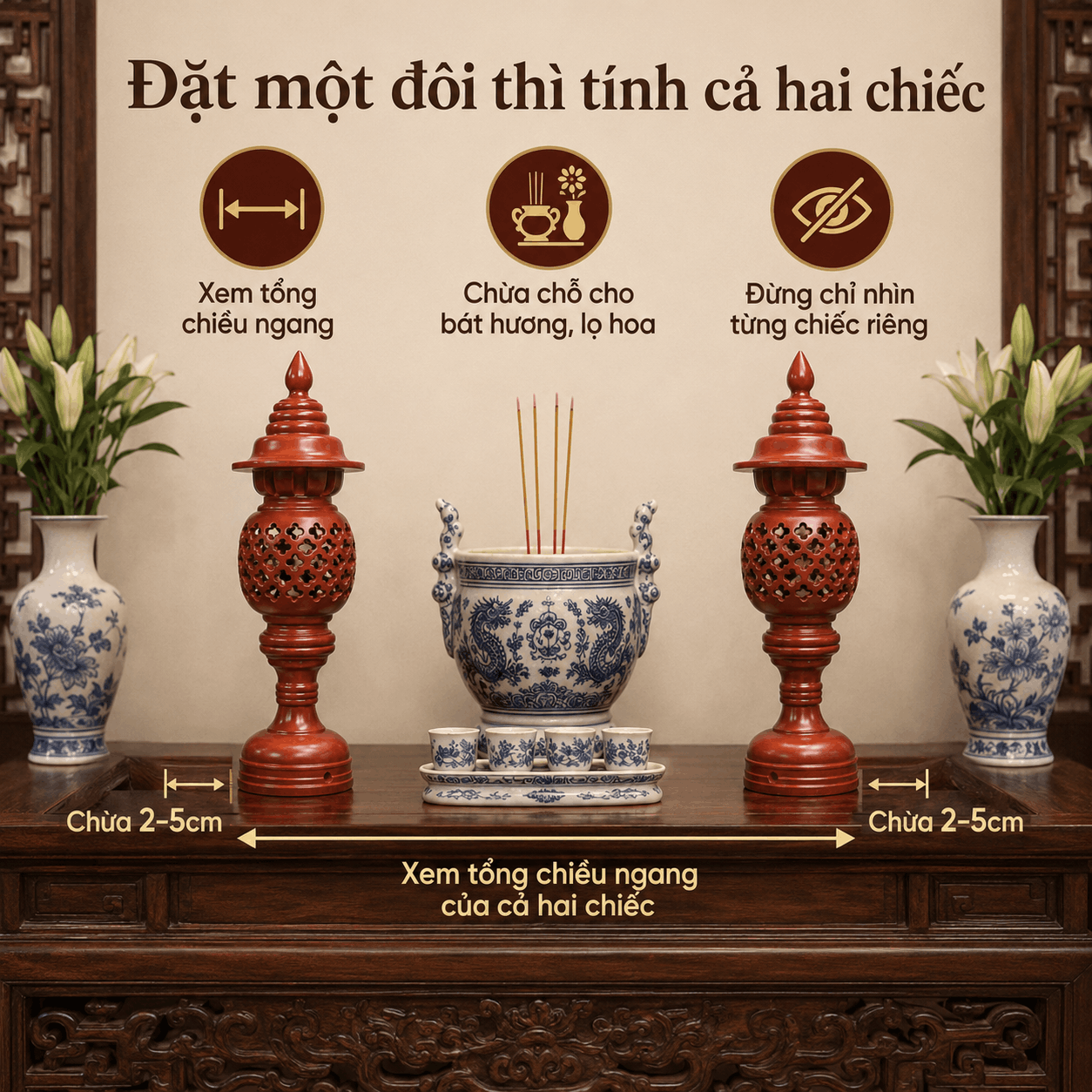 Đ&egrave;n Thờ &ndash; Chọn Theo Kiểu D&aacute;ng, K&iacute;ch Thước V&agrave; Vị Tr&iacute;