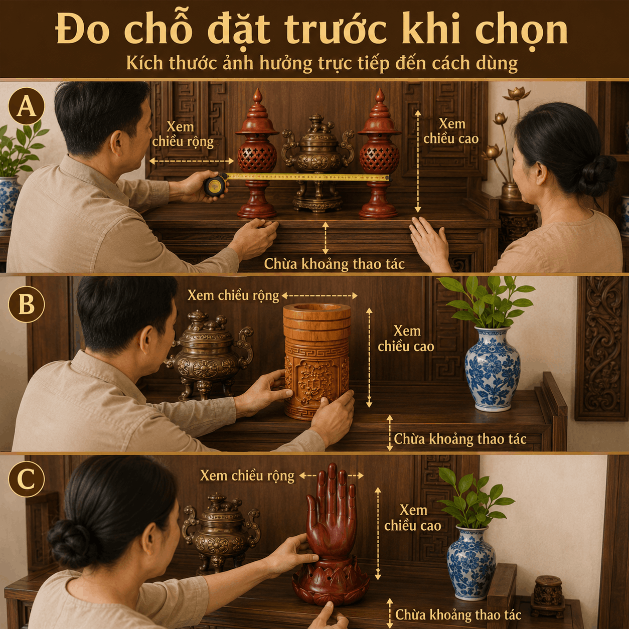 Đồ Thờ C&uacute;ng &ndash; Chọn Theo Nhu Cầu Sử Dụng