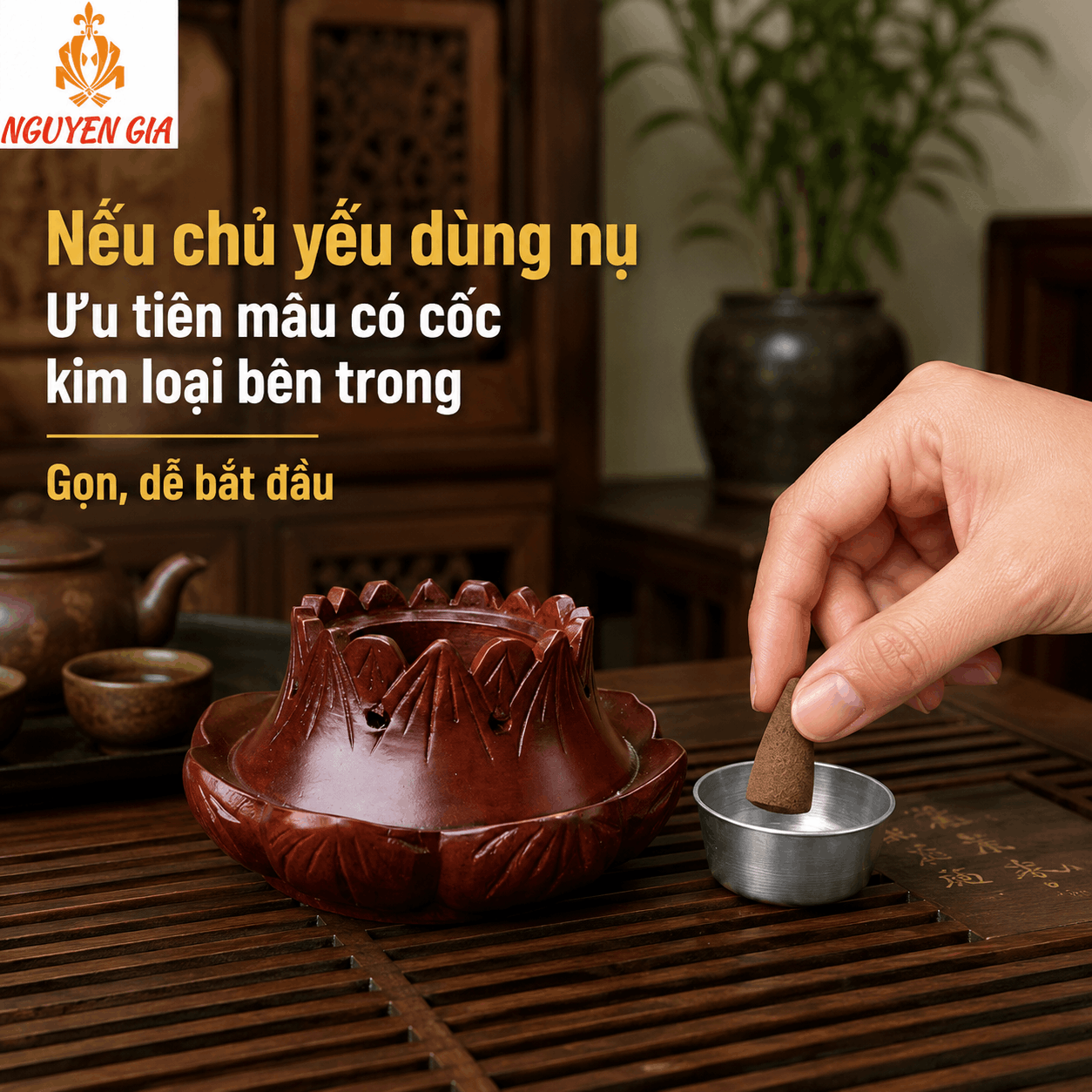 Dụng Cụ X&ocirc;ng Trầm &ndash; Chọn Theo C&aacute;ch D&ugrave;ng