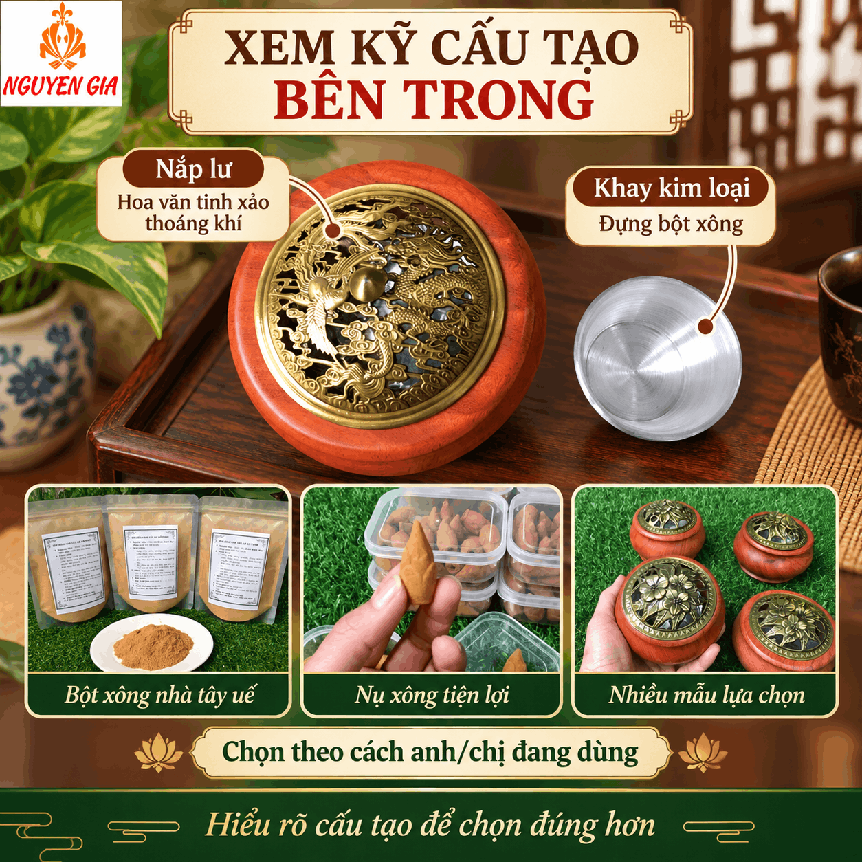 Lư X&ocirc;ng Trầm, Lư Đốt Trầm &ndash; N&ecirc;n Chọn Thế N&agrave;o?