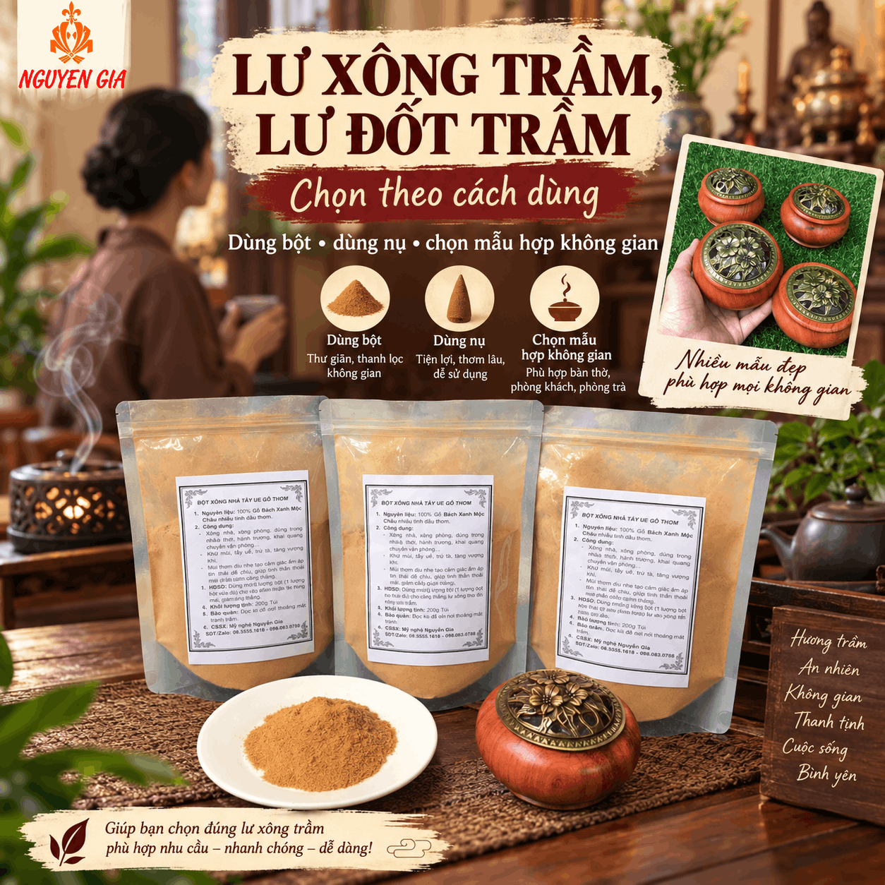 Lư X&ocirc;ng Trầm, Lư Đốt Trầm &ndash; N&ecirc;n Chọn Thế N&agrave;o?