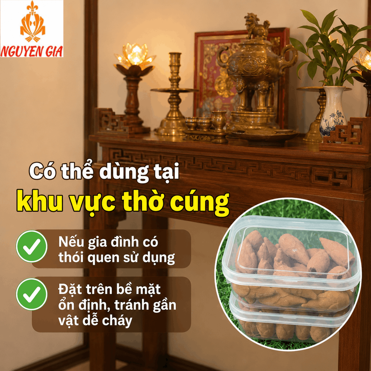 Nụ Bách Xanh 22 Nụ – Tiện Dùng, Không Cần Tự Đong Bột