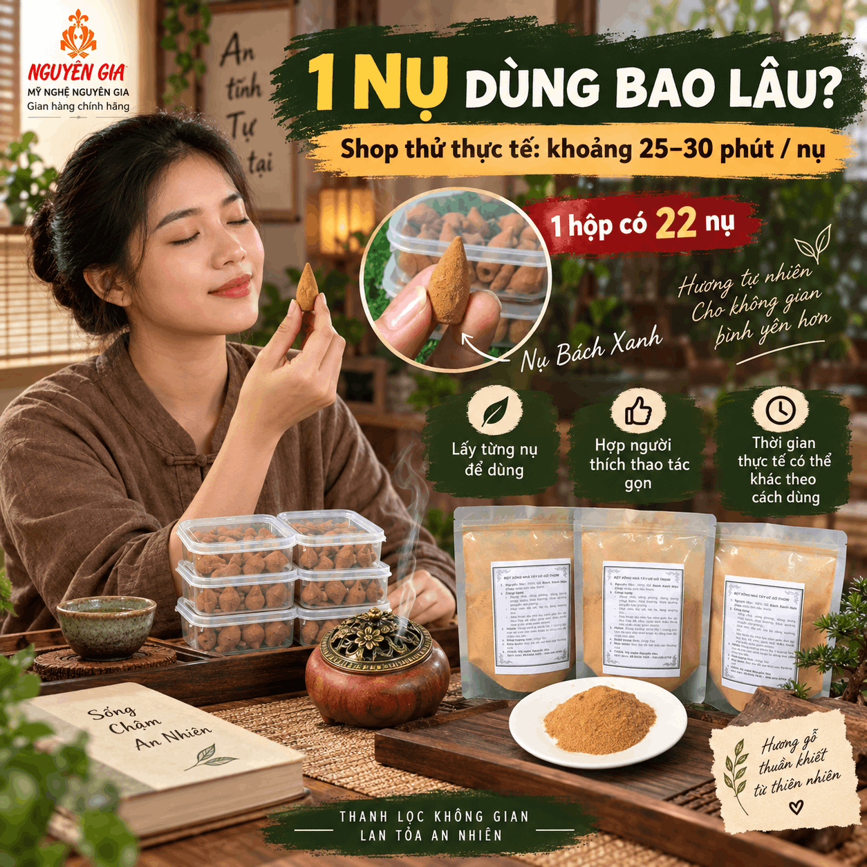 Nụ Bách Xanh Là Gì? Khác Bột Bách Xanh Thế Nào?