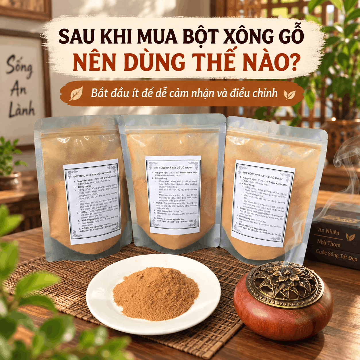 Sau Khi Mua Bột X&ocirc;ng Gỗ, N&ecirc;n Bắt Đầu Thế N&agrave;o?