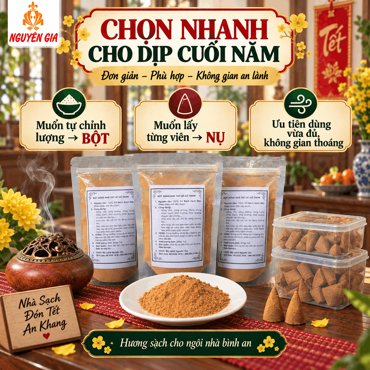 X&ocirc;ng Nh&agrave; Cuối Năm N&ecirc;n D&ugrave;ng G&igrave;?