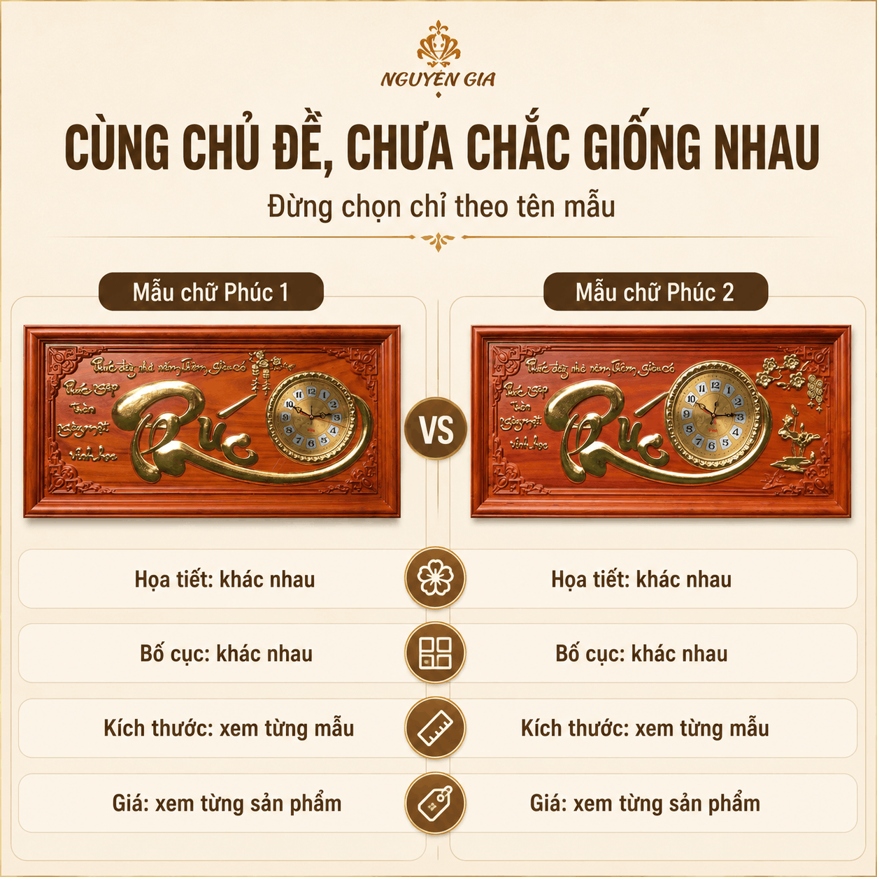 Đồng Hồ Gỗ Treo Tường