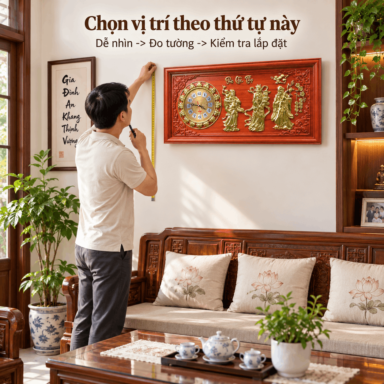 Vị Trí Treo Đồng Hồ Ở Phòng Khách Nên Chọn Thế Nào?