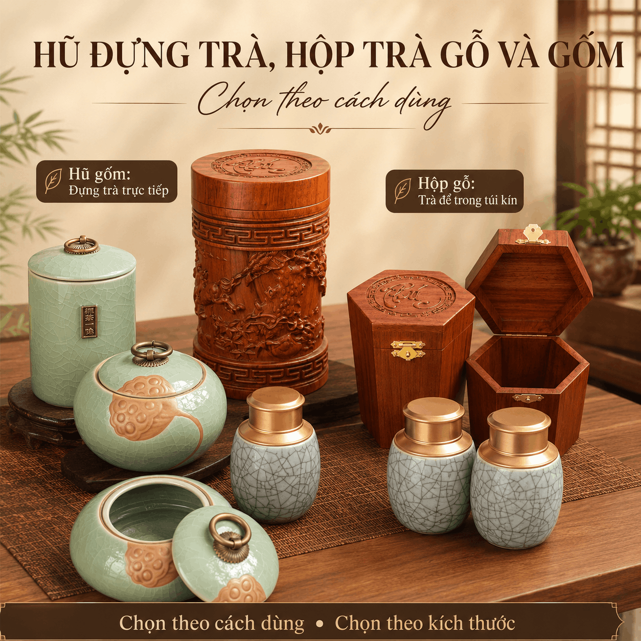 Hũ đựng trà - Hộp đựng trà