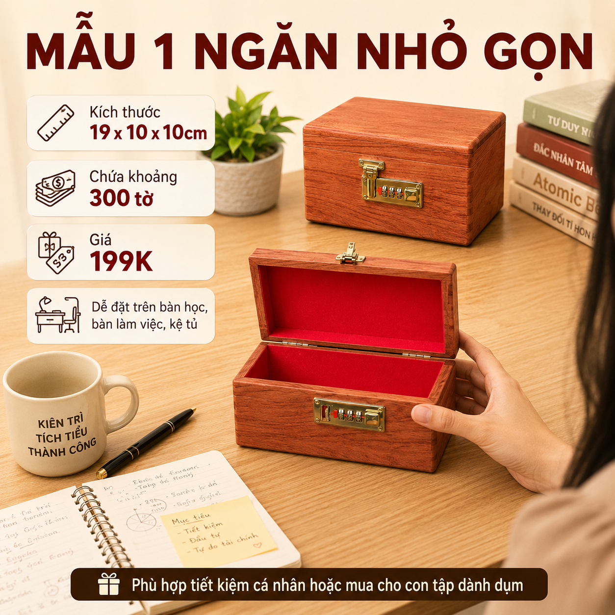 Hộp đựng tiền - Hộp đựng tiền tiết kiệm