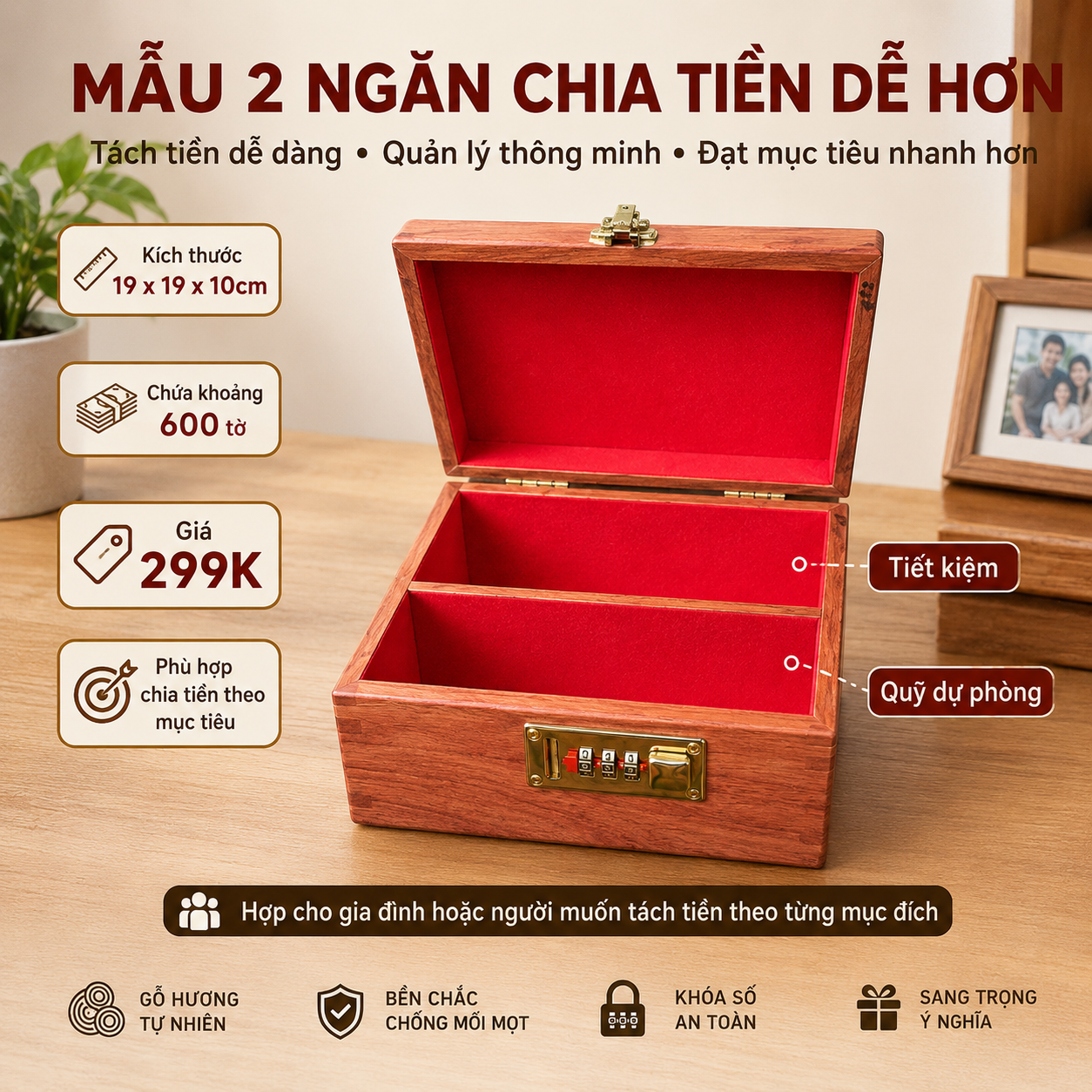 Hộp đựng tiền - Hộp đựng tiền tiết kiệm