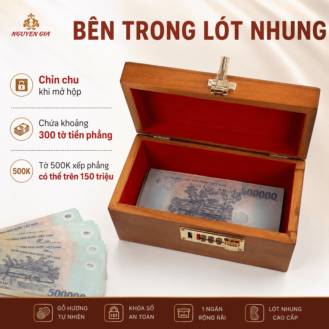 Hộp Tiết Kiệm Cho Bé Mẫu Siêu Nhân Nhện – Gỗ Hương, Khóa Số