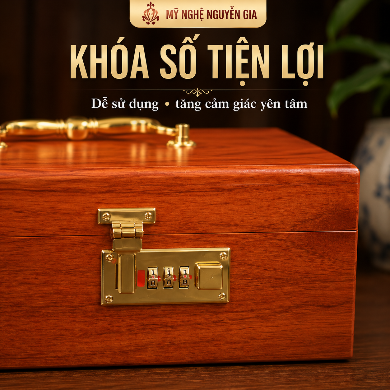 Hộp Đựng Gia Phả Bằng Gỗ Hương – Cất Sắc Phong, Sổ Đỏ, Tài Liệu A4