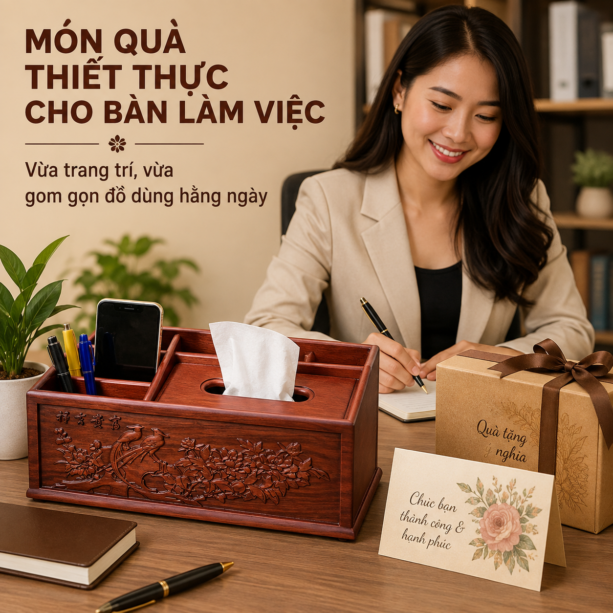 Kệ Đựng Văn Ph&ograve;ng Phẩm Để B&agrave;n