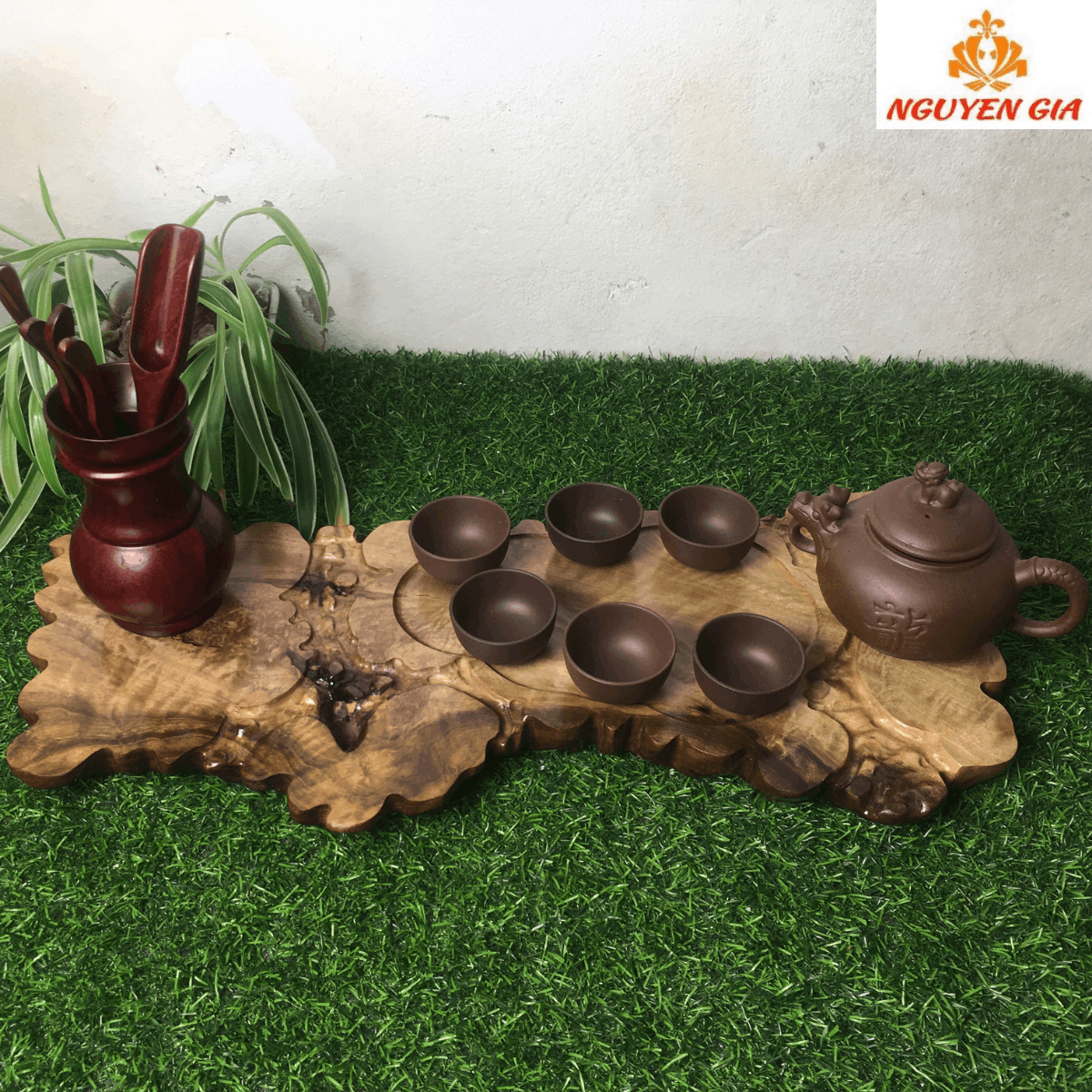 Khay Trà Gỗ Dổi Nguyên Khối Tự Nhiên – Độc Bản, Dùng Lâu Không Chán