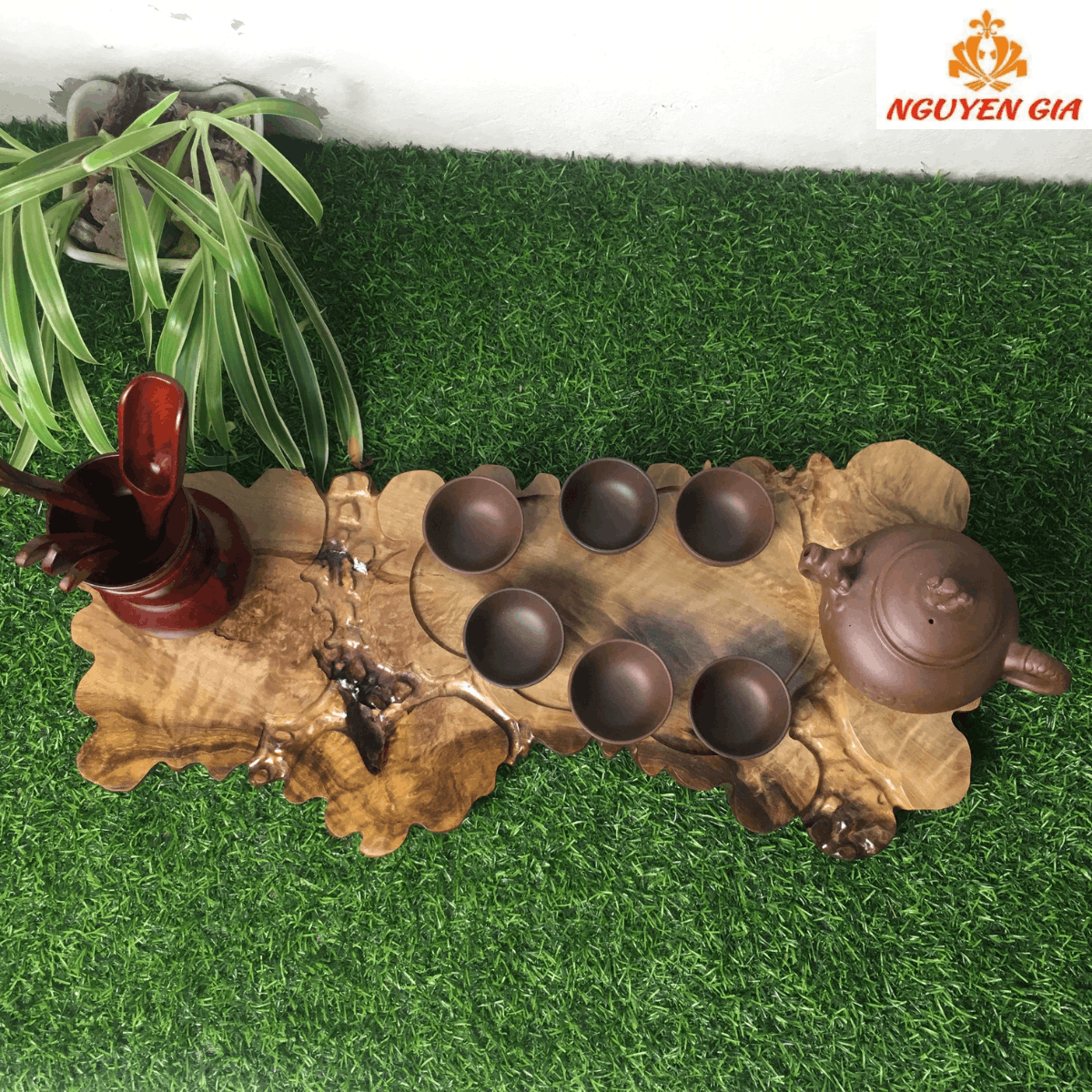 Khay Trà Gỗ Dổi Nguyên Khối Tự Nhiên – Độc Bản, Dùng Lâu Không Chán