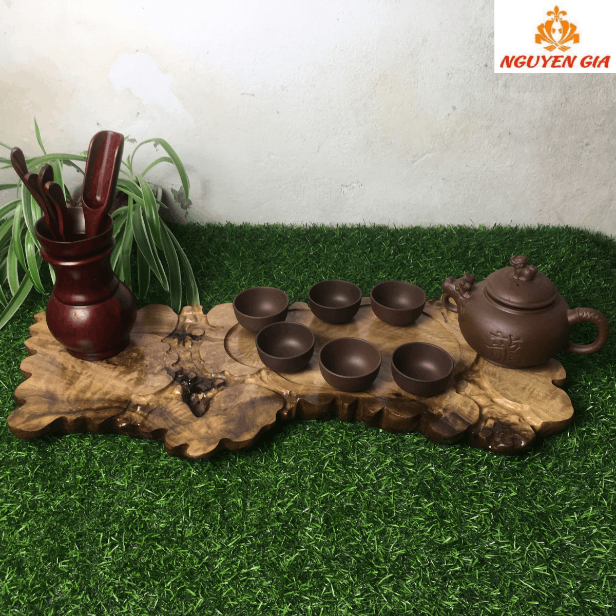 Khay Trà Gỗ Dổi Nguyên Khối Tự Nhiên – Độc Bản, Dùng Lâu Không Chán