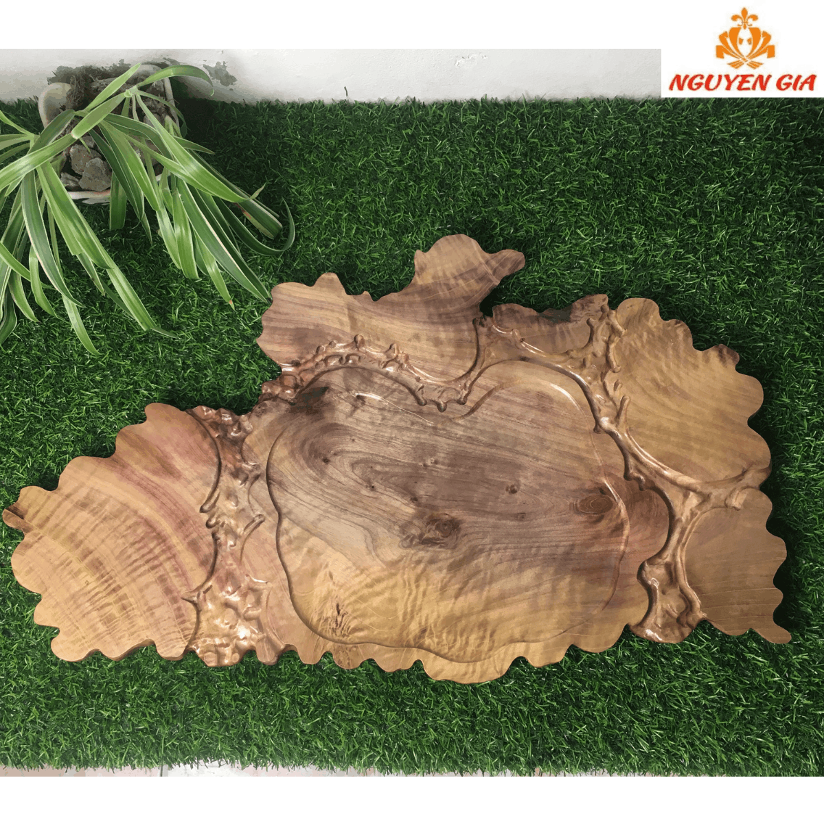 Khay Trà Gỗ Dổi Nguyên Khối 63x34cm – Không Cần Nói Nhiều, Nhìn Là Hiểu