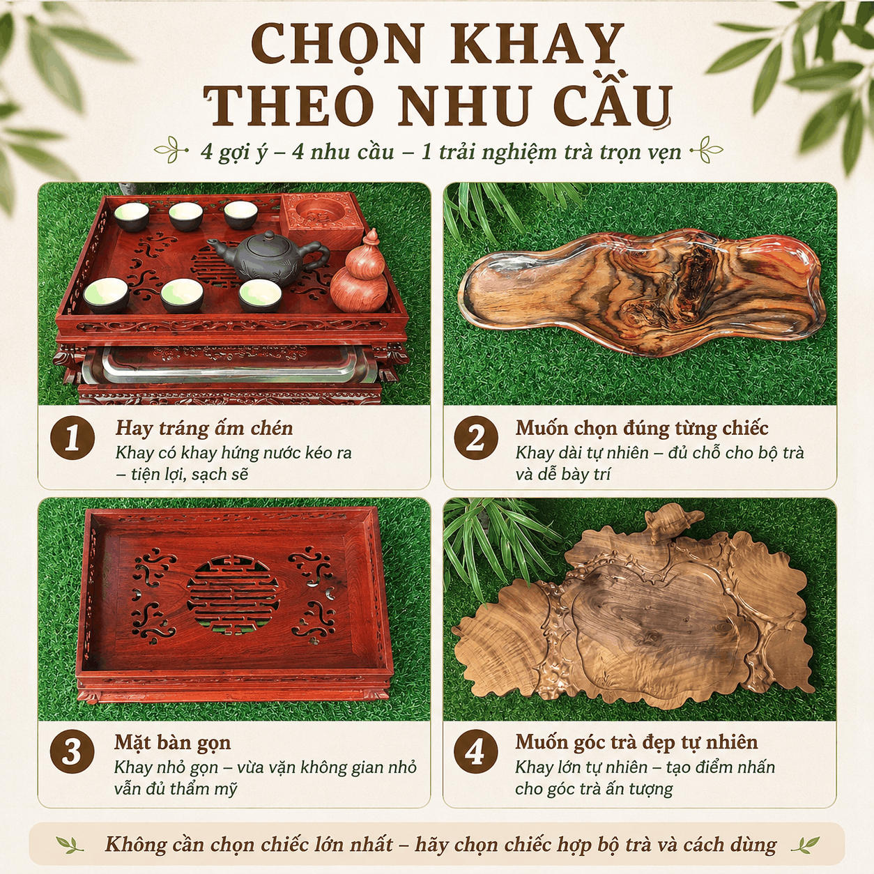 Khay trà gỗ