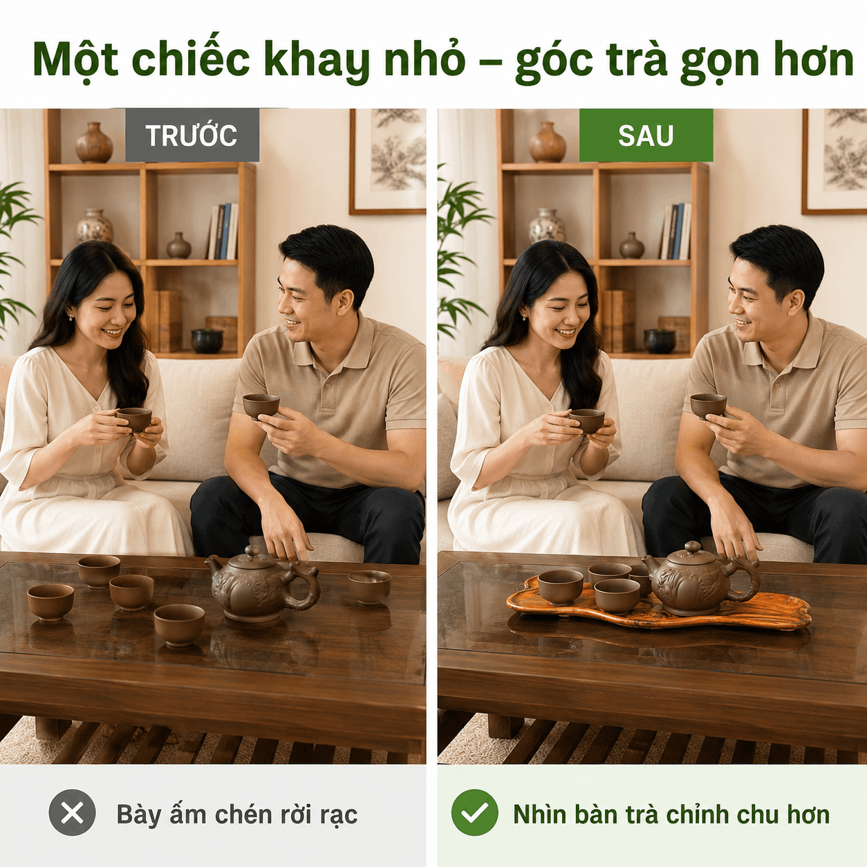 Khay trà gỗ Trắc nguyên khối 40 × 14 cm dáng lượn tự nhiên