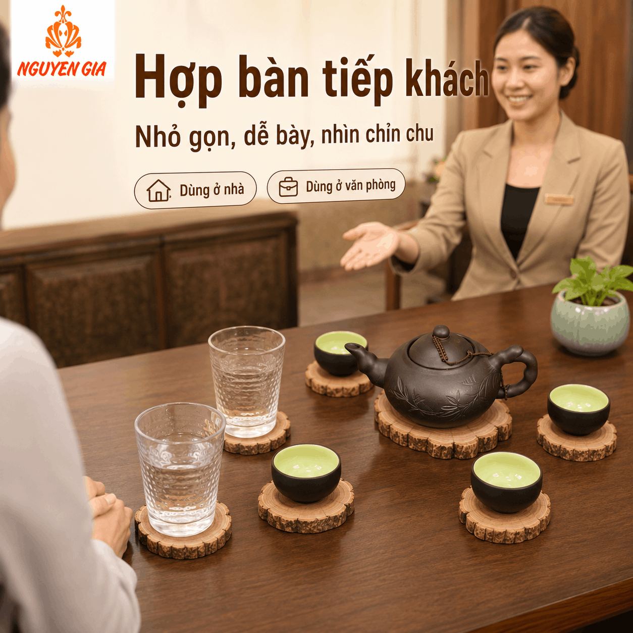 Lót ly gỗ