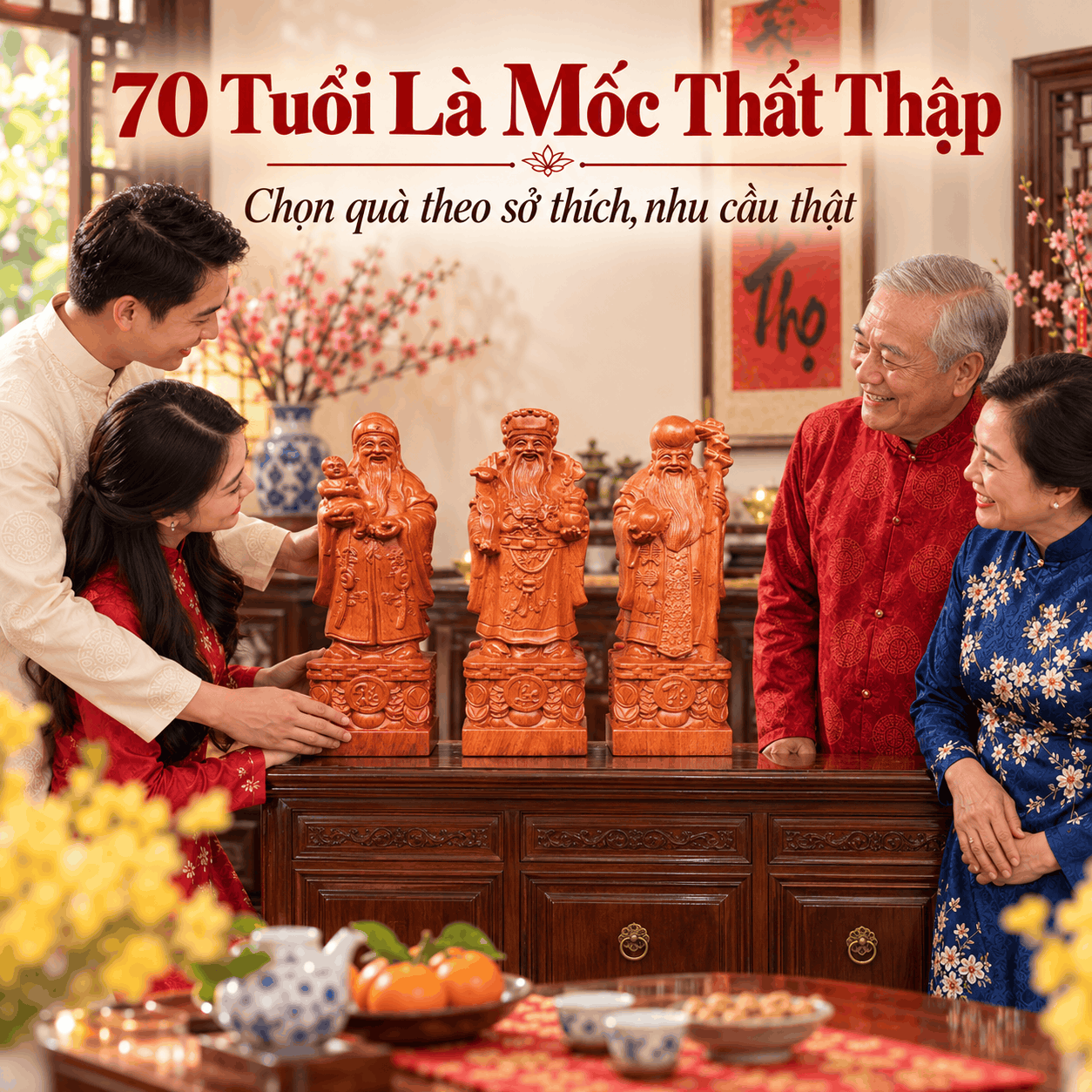 Gợi ý quà tặng mừng thọ 70 tuổi và lời chúc ý nghĩa