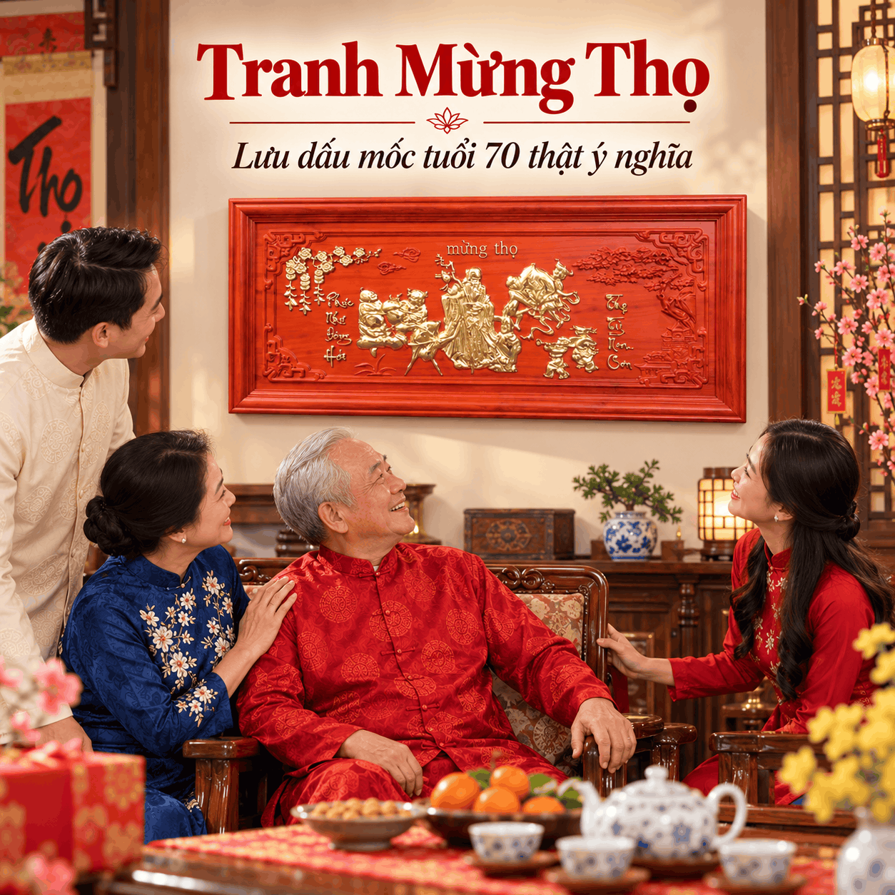 Gợi ý quà tặng mừng thọ 70 tuổi và lời chúc ý nghĩa