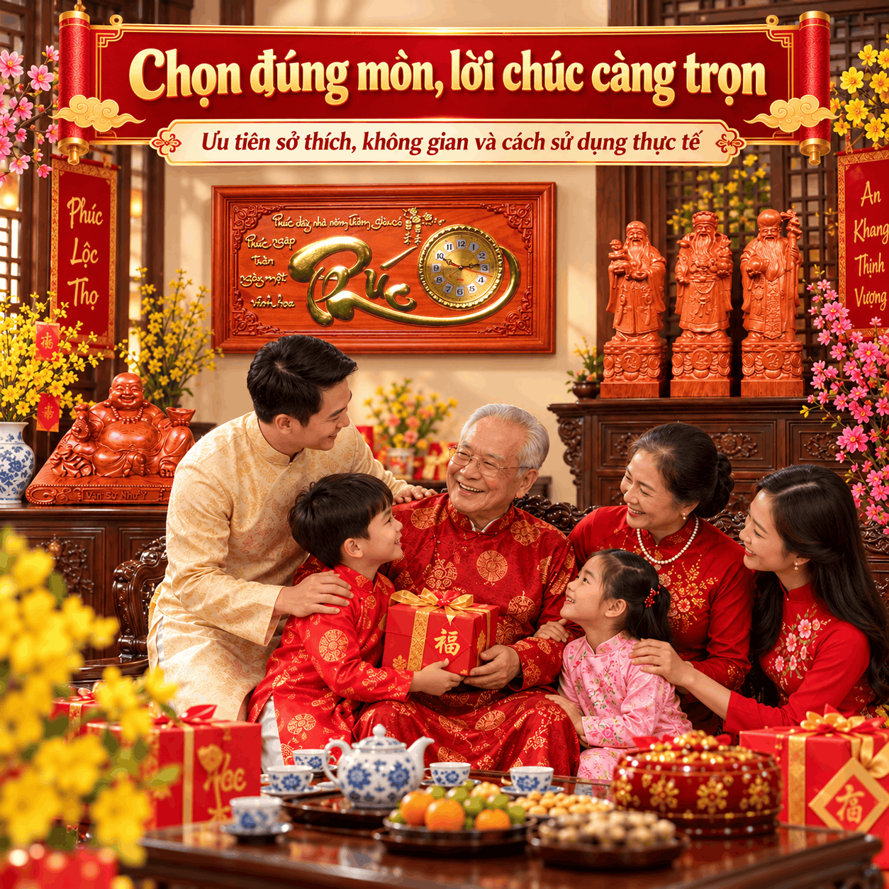 Top 3 món quà mừng thọ ý nghĩa mà bạn nên lựa chọn