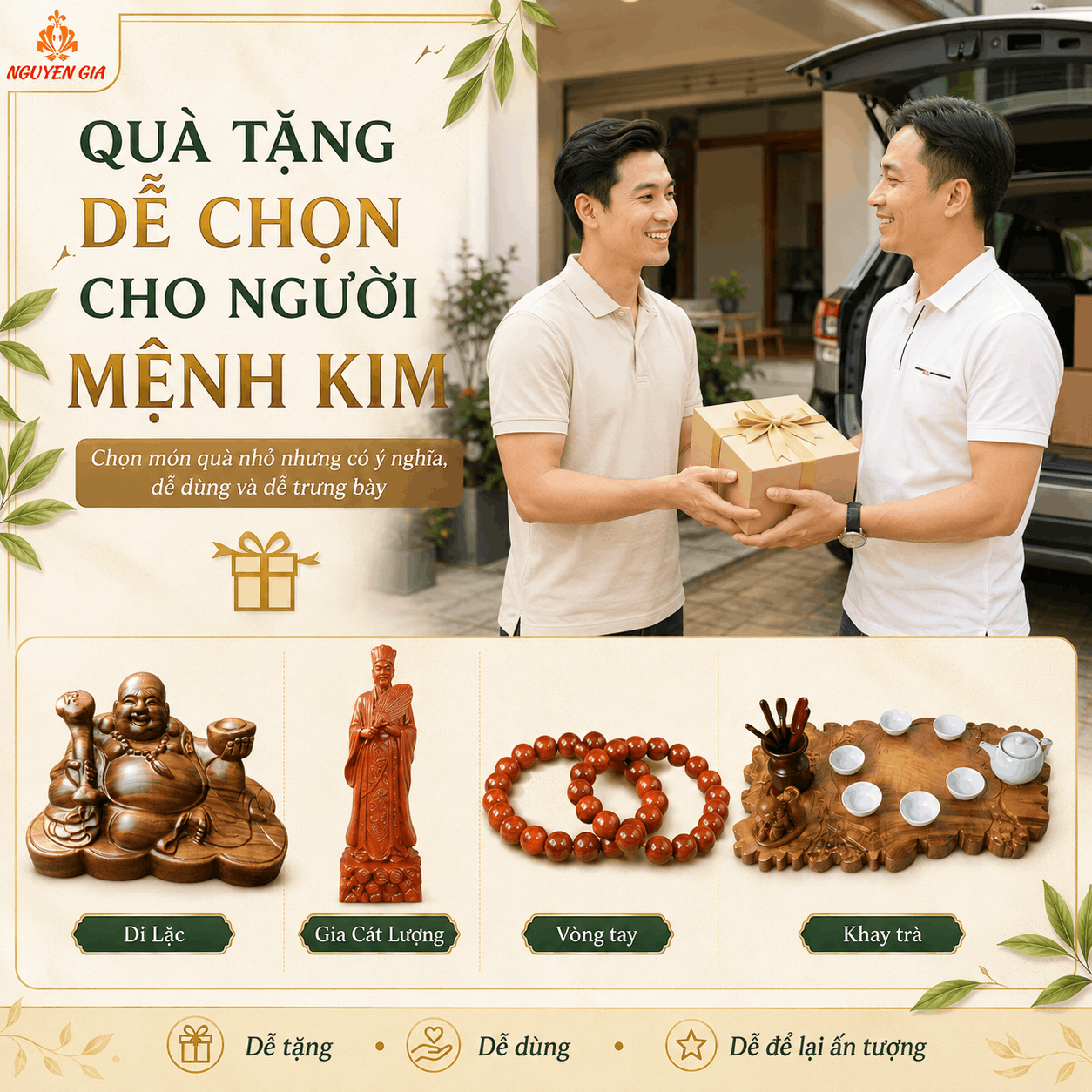 Vật phẩm phong thủy cho người mệnh Kim: nên chọn gì và có cần kiêng đồ gỗ?