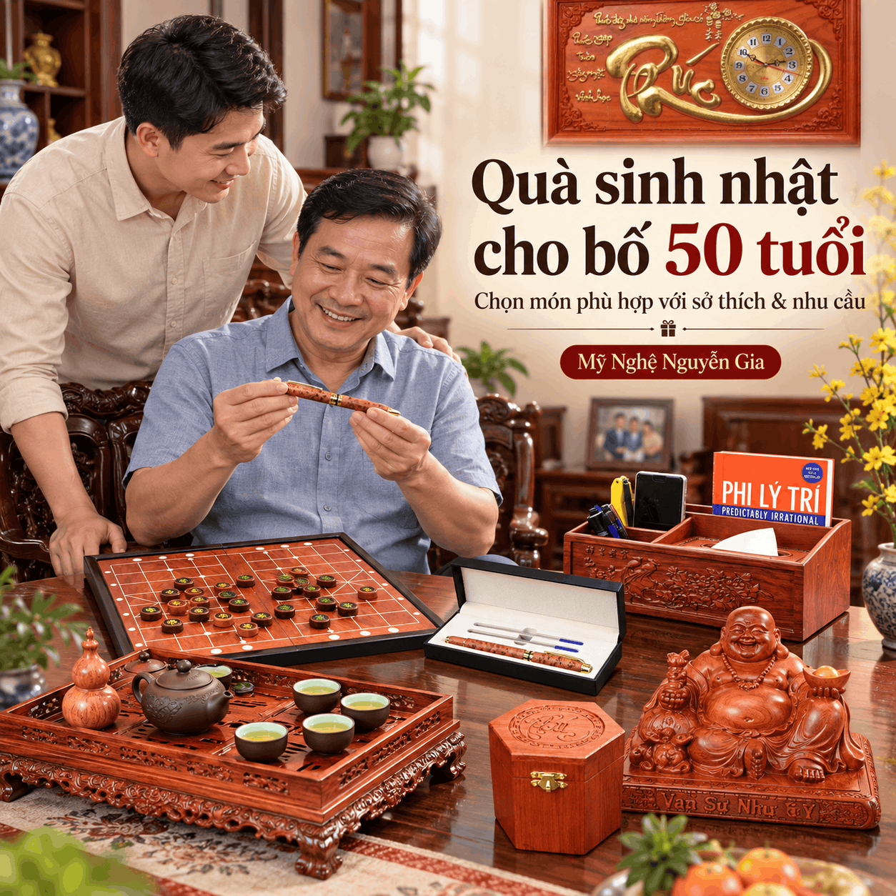 Qu&agrave; Sinh Nhật Cho Bố 50 Tuổi &ndash; N&ecirc;n Tặng G&igrave; Cho Ph&ugrave; Hợp?