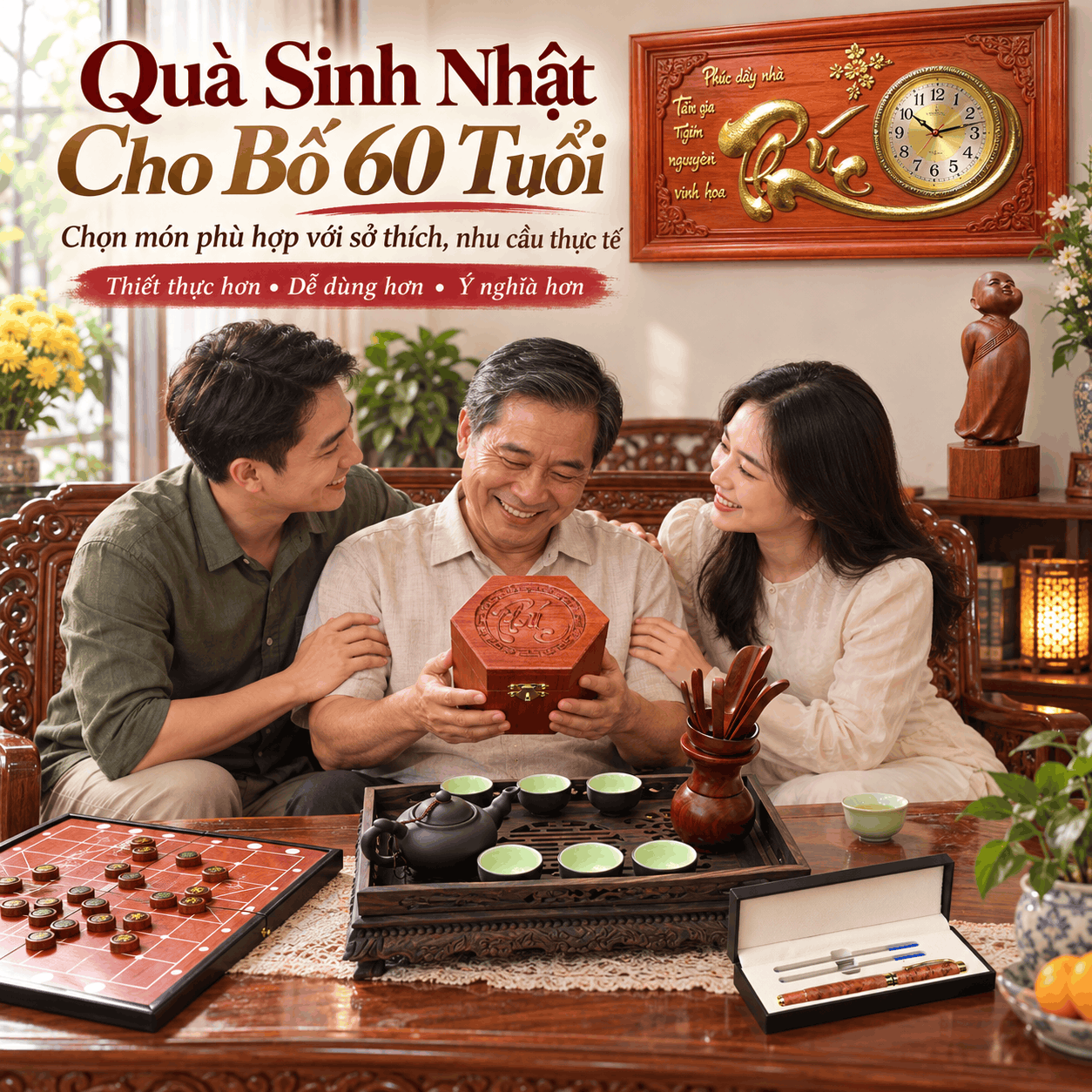 Qu&agrave; Sinh Nhật Cho Bố 60 Tuổi &ndash; Chọn M&oacute;n G&igrave; Ph&ugrave; Hợp?