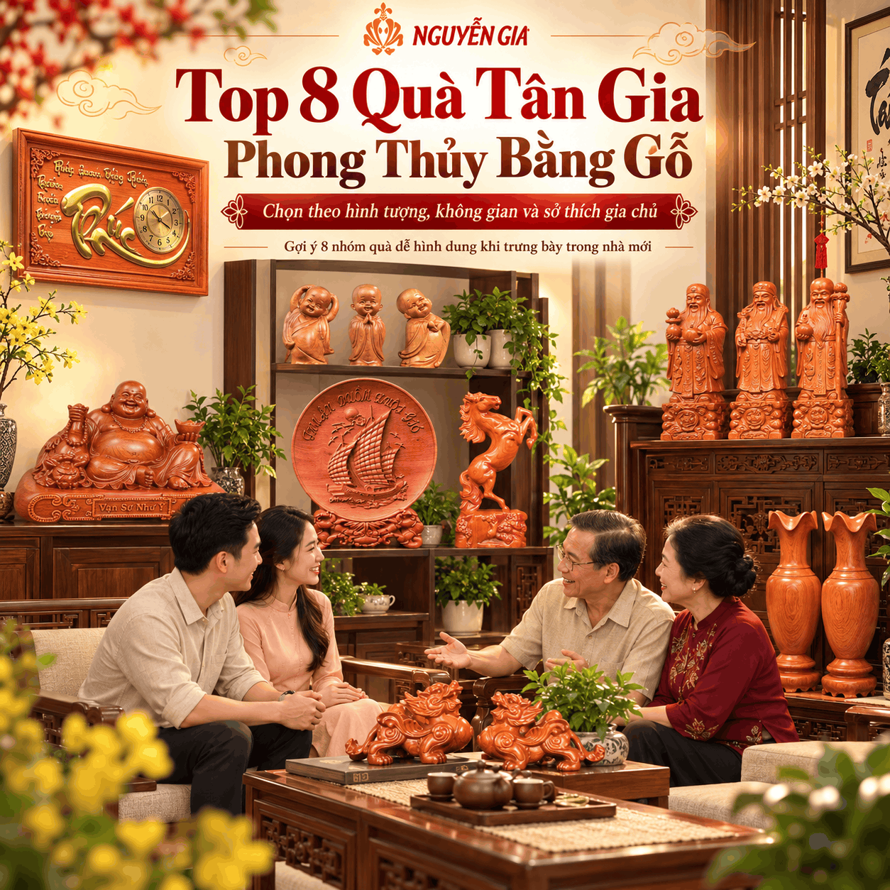 Top 8 Món Quà Tân Gia Phong Thủy Bằng Gỗ – Ý Nghĩa Và Cách Chọn